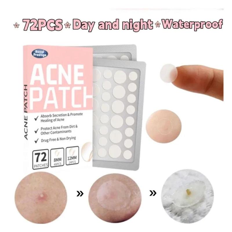 Miếng Dán Mụn Trứng Cá Axit Salicylic 72 CÁI Vô Hình Và Trong Suốt Chăm Sóc Da