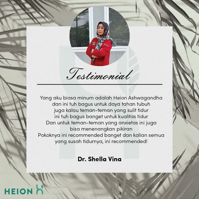 HEION Ashwagandha + 30 Kapsul - SUPLEMENT KESEHATAN MAKANAN ASHWAGANDA EXTRACT ANXIETY STRESS RELIEF SLEEP Extract @500mg BPOM by HEION OFFICIAL 6