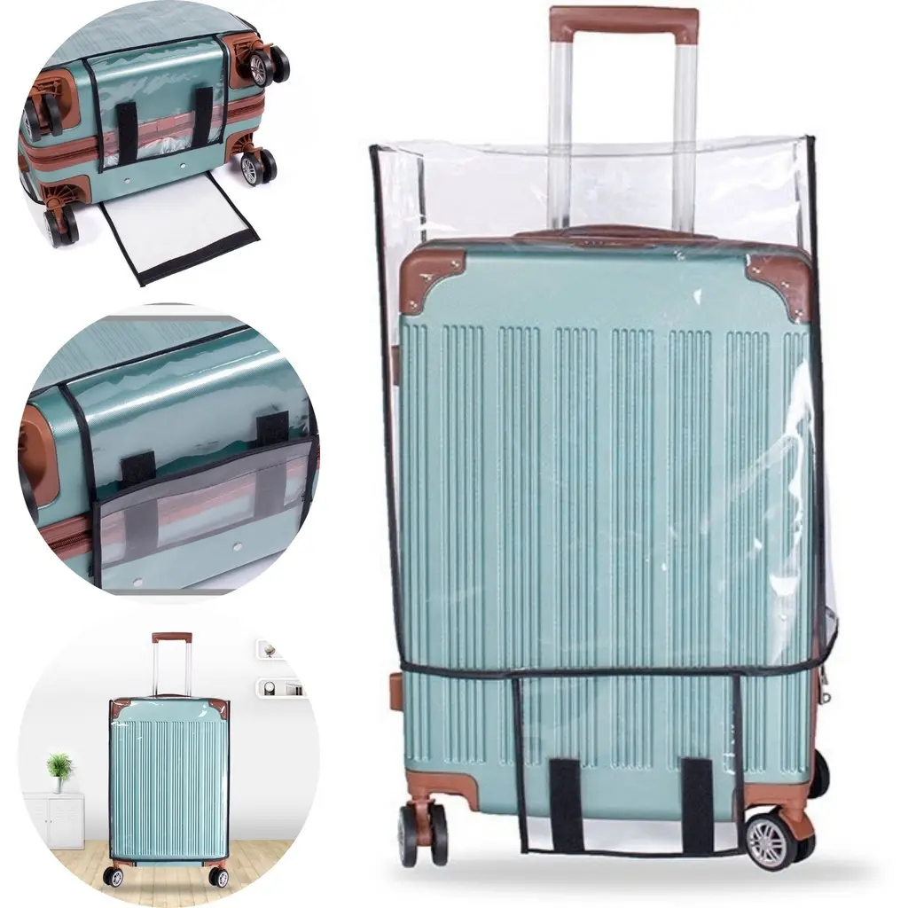 Luggage Cover Transparant Cover Pelindung Koper Transparan ukuran 20 22 24 26 28 inch Pelindung Sarung Koper Bening