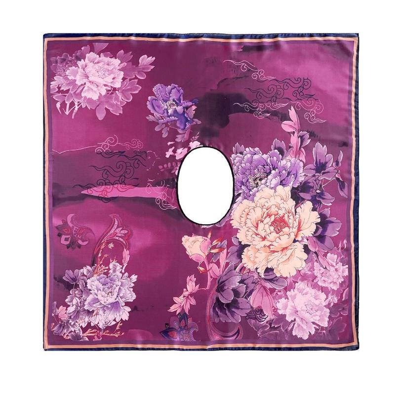 Product Introduction of Women Luxury Silk Scarf Breathable Print Handkerchief Spring Smooth Bandana 22