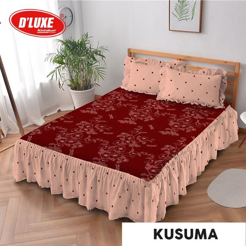 SPREI DELUXE RUMBAI 180X200 BANTAL 2 GULING 2 2