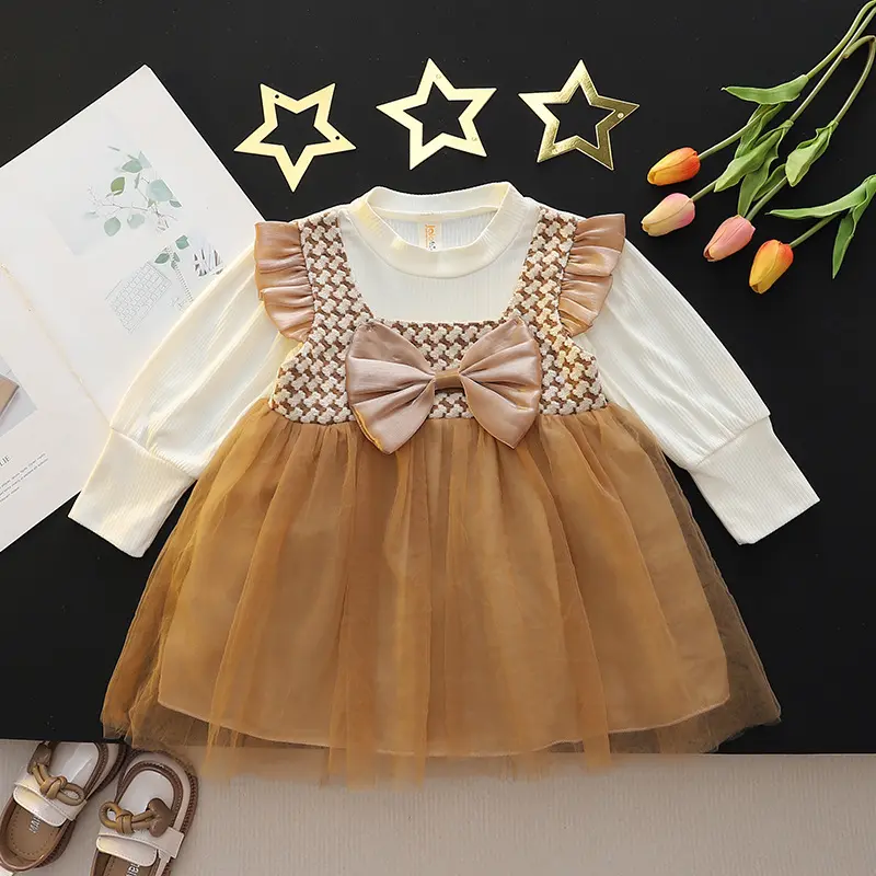 chinese dress ladies Baby Girls Cute Children Wedding Dress Fantasy Princess Lace Dress Lon