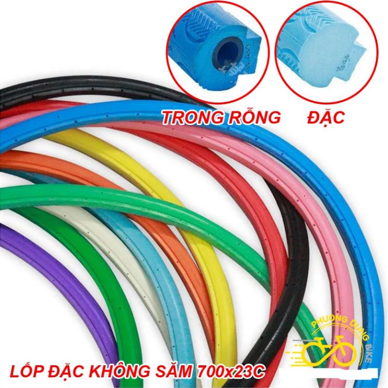  Lốp  Vỏ  đặc không săm xe đạp Fixed Gear Single Speed 700x23C  23-622  - 1 Cái 