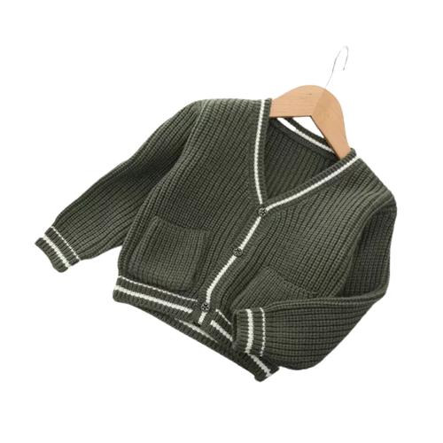 TETSU STORE  Sweater Cardigan Rajut Nakara Garis Tangan Anak / Sweater Rajut Anak Lucu Usia 2-12tahun 2