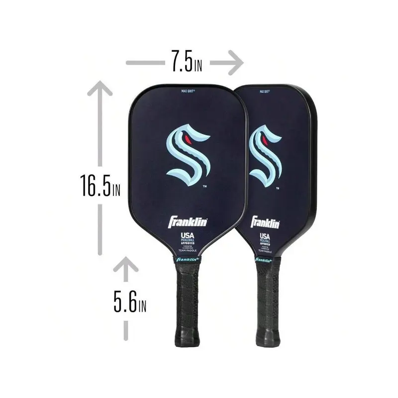 Team Pickleball Paddles Official  Hockey Team Logo Pickleball Paddles Signature Series 13MM Pickleball Paddle With MaxGrit USA Pickleball USAPA Appd 2