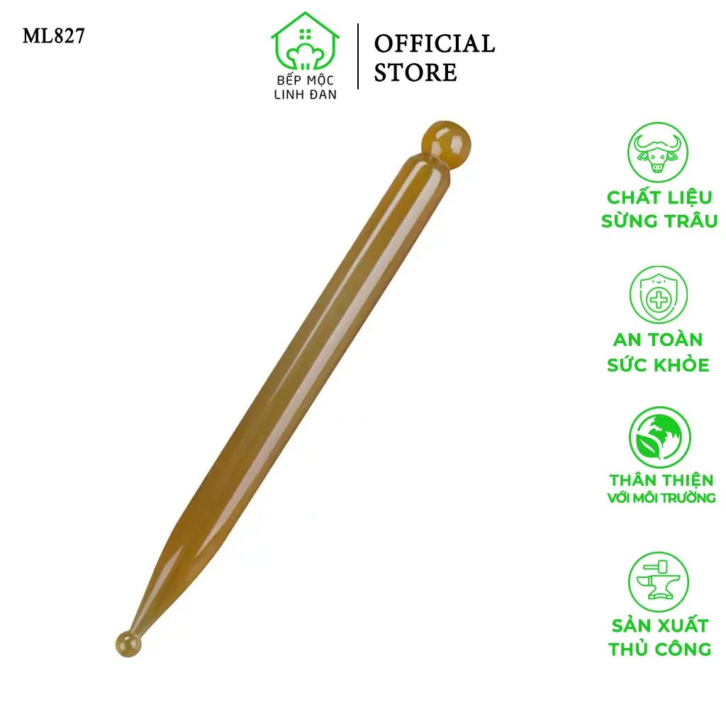 Cây Gạch Bạch Huyết Điện Chẩn Bằng Sừng - Day Ấn Huyệt Mát Xa Làm Đẹp Da [MH827]