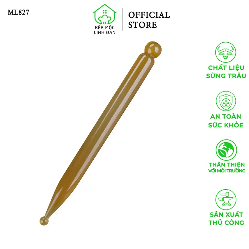 Cây Gạch Bạch Huyết Điện Chẩn Bằng Sừng - Day Ấn Huyệt Mát Xa Làm Đẹp Da [MH827] 0
