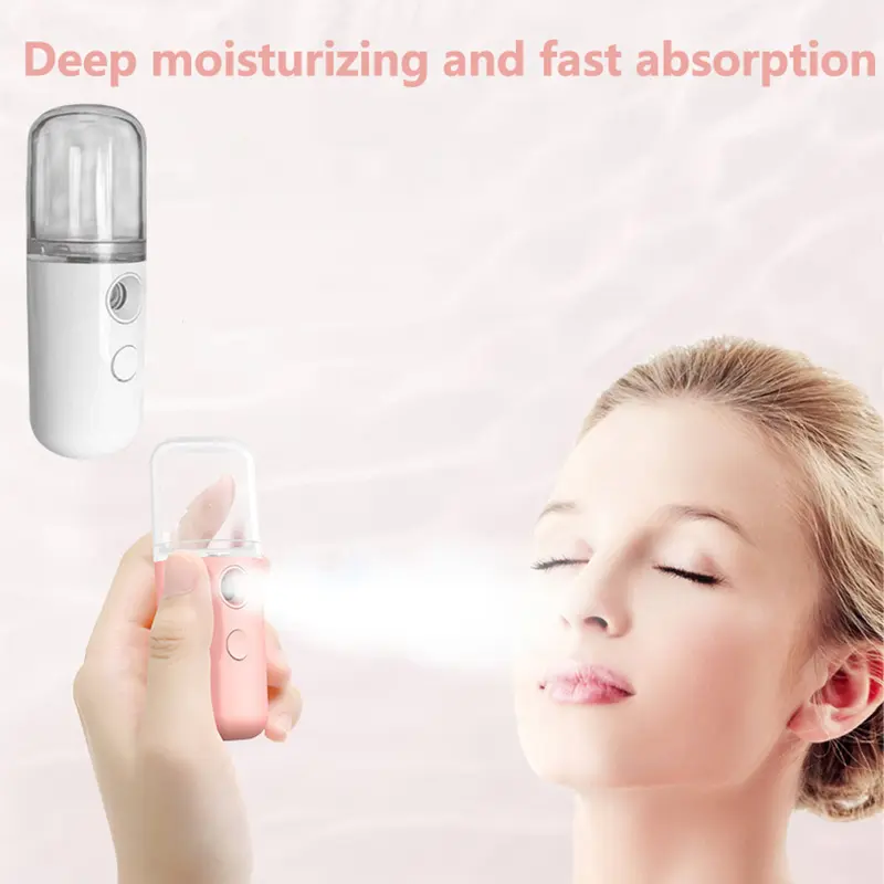 Máy Xông Hơi Mặt Mini, 30ML, Máy Phun Sương Nano Cá Nhân, Máy Xông Tinh Dầu USB, Máy Xông Tinh Dầu, Dưỡng Ẩm, Dưỡng Ẩm, Dành Cho Phụ Nữ, Dụng Cụ Chăm Sóc Da Làm Đẹp