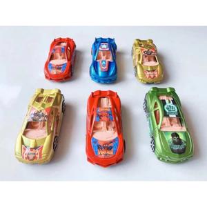 Hot-Selling Children's Toy Car Racing Simulation Marvel Avengers Spray Painted Inertia Car Set of 6 Boys' Gift