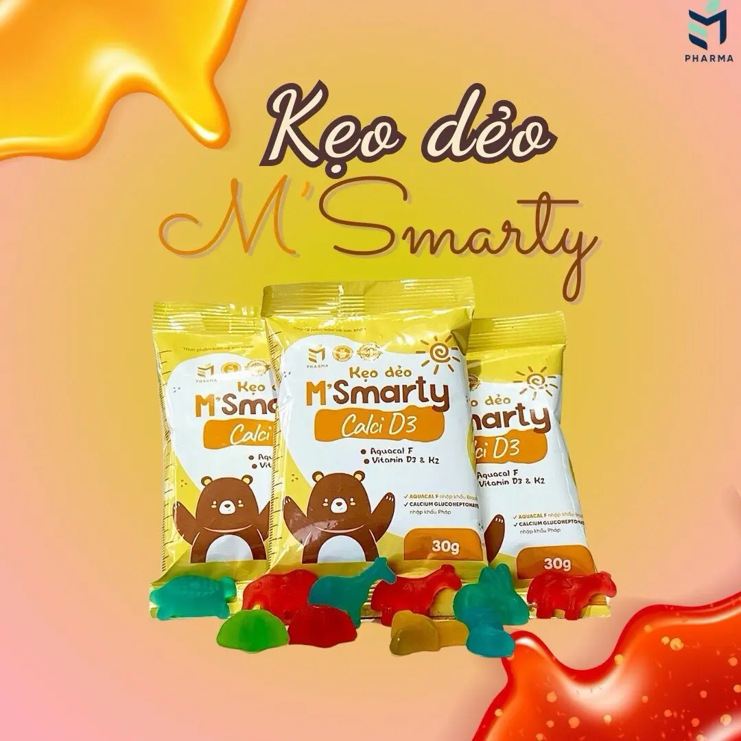Kẹo dẻo M’Smarty Calci D3 Cho Bé