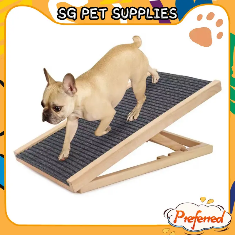 【SG Pet Supplies】Dog ramp Dog Stairs Slopes Pet Climbing Ladders Dogs Cats Barrier-Free Bed Senior Ramp Steps Foldable 27174991483