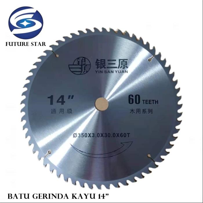 Gambar MATA GERINDA KAYU 14 INCH / MATA GERINDA POTONG KAYU 350 X 3.0 X 30.0 dari PT Futurestar Indonesia Tool Kota Administrasi Jakarta Barat Tokopedia