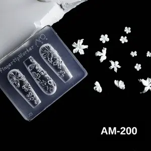 ACCESSORIES SILICONE MOLD FLORAL / CETAKAN SILIKON AKSESORIS KUKU FOR NAIL ART