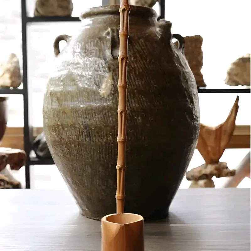 Gáo múc rượu, trà , nước bằng tre 8