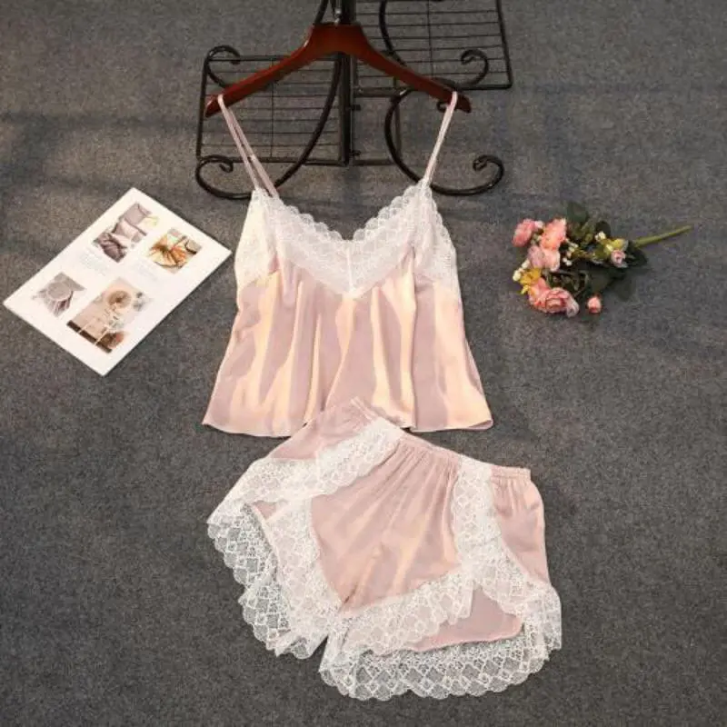Baju tidur wanita bahan satin silk 027 3