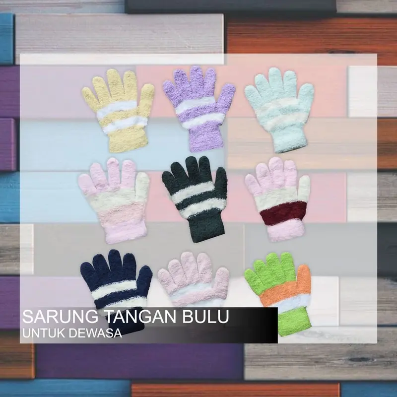 TK Sarung Tangan Woll Dewasa Lembut Wanita Terlaris 0