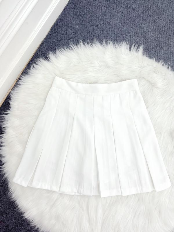  Chân váy Nữ thiết kế NHẬT VY BOUTIQUE dáng ngắn dập ly có lót chất lụa 2 màu năng động - D2696 Women Nhung Voan 