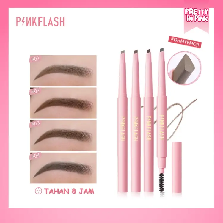 PINKFLASH Waterproof Auto Eyebrow Pencil | PINK FLASH OhMyEmoji Automatic Eyebrow Pencil Lasting 8 hours Waterproof PF-E09