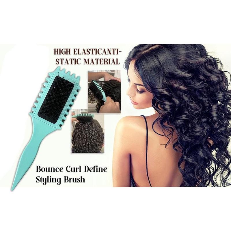 Curly Hair Styling Brush, Curl Defining Brush, Hair Styling Tool for Women & Girls, Heatless Hair Styling Tool, Haircare Brush, Hair Cuurly Kit 4