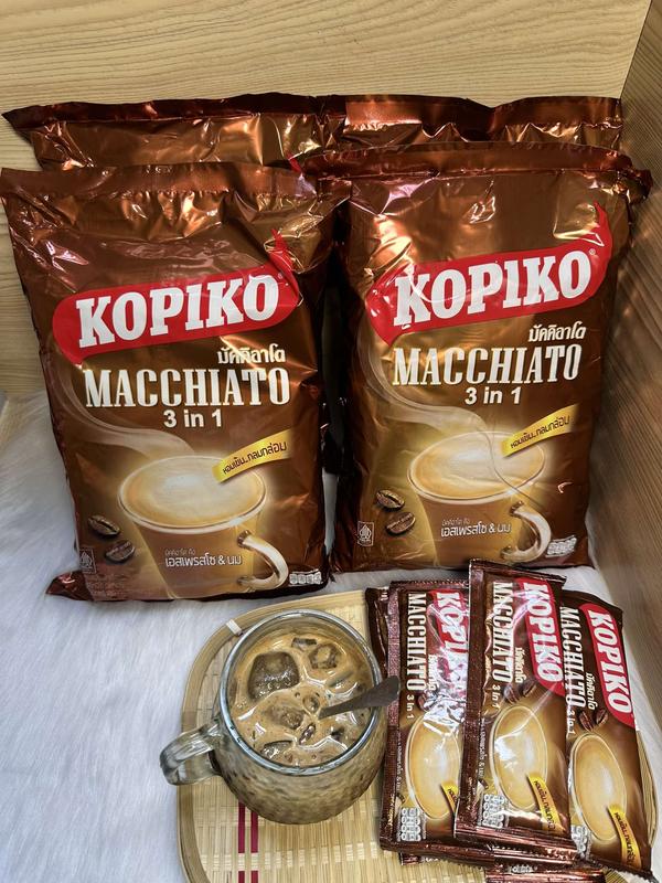 ( COMBO 5 TÚI ) CÀ PHÊ KOPIKO MACCHIATO 3 IN 1 ( CHUẨN THÁI 1 bịch 20 gói x 24g) 2