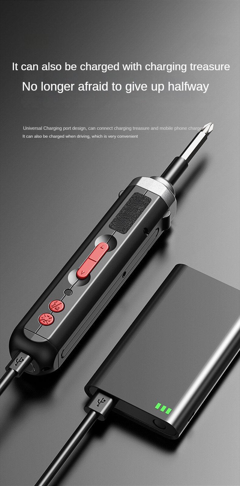 Product Introduction of Mini electric screwdriver cordless charging electric drill multifunctional disassembly and repair tool for screwdriver 26