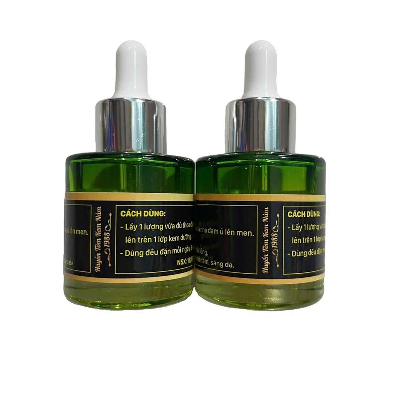 2 CHAI SERUM Huyền Tôm Kem Nám 1988 dưỡng da mờ thâm nám tàn nhang đồi mồi da thâm mụn da sần chai lì ,hổ trợ làm đẹp da giúp da mặt căng bóng sáng hồng . Skincare Dưỡng Ẩm Da