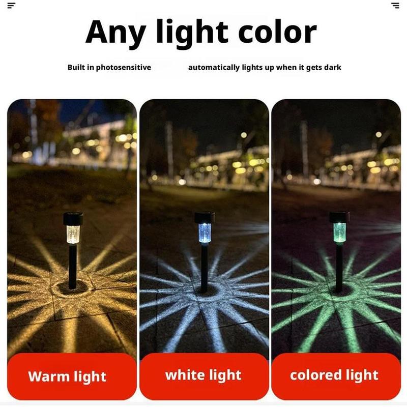 Solar Powered Outdoor Light, Waterproof LED Garden Light, Automatic on/Off LED Ground Inserted Light, Outdoor Decorative Light for Yard & Terrace 5