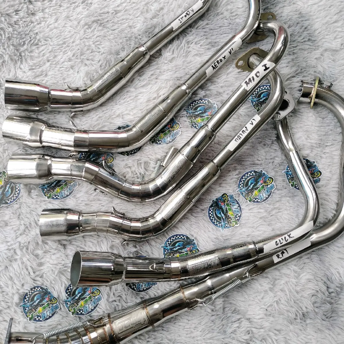 EXOS PIPE X6 & RX6 BLACK IODIZED (FULL EXHAUST SYSTEM) SILVE - TikTok ...