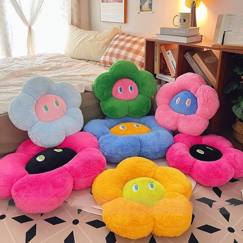 Gối Ném Họa Tiết Hoa Sofa Dopamine, Thiết Kế Dễ Thương, Thích Hợp Cho Ghế Đẩu, Cửa Sổ Vịnh Ô Tô Và Ghế Đẩu Mông, Đệm Sàn Dày, Gối Màu, Mềm Mại Và Cạnh Giường