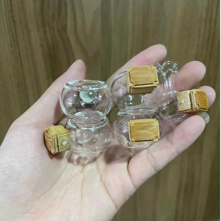 ￼Cóng thuỷ tinh cho lồng chim khuyên, chim hút mật, bộ 5 cóng khía tai tre - phụ kiện lồng chim