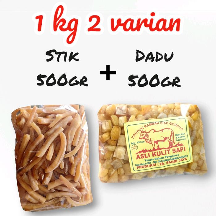 Contoh Rambak Sapi Promo Rambak Sapi 1 kg Mix (500gr Stik, 500gr Dadu) - Kab. Mojokerto ...