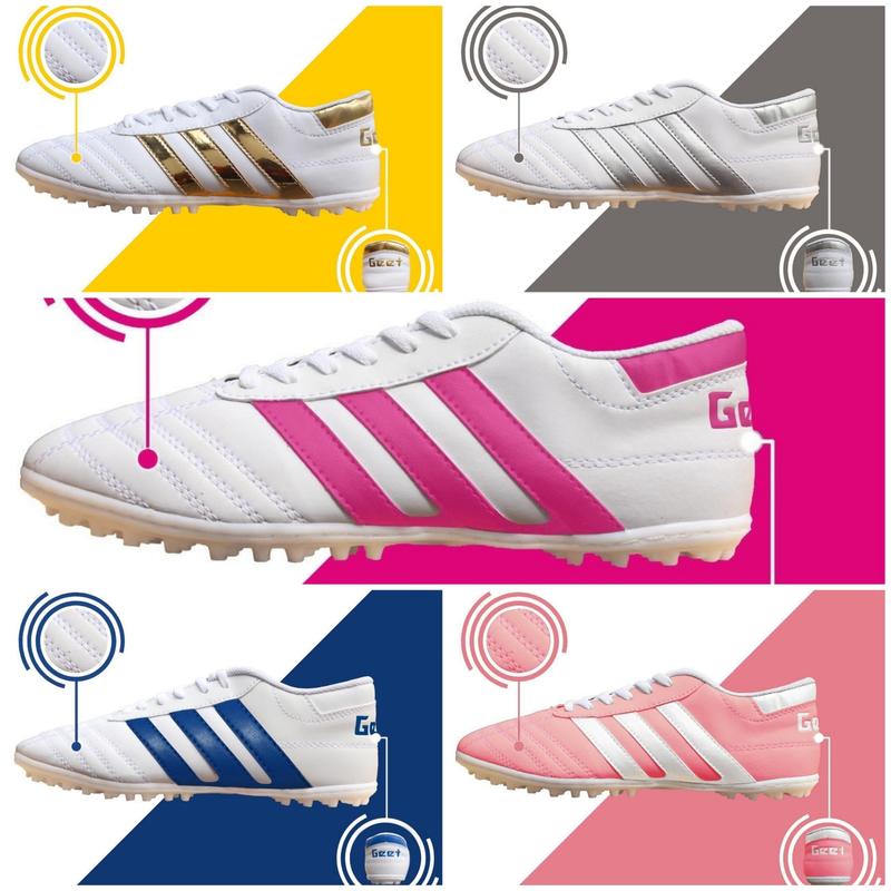 Giày 3 Sọc Geet Màu Hồng, trắng  Hồng size 36-44 tặng kèm Tất, Túi Rút