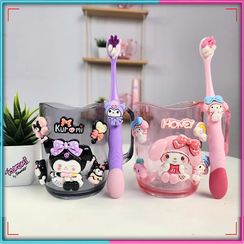  Cốc Bàn Chải Đánh Răng Hình Sanrio dễ thương Cho Bé Yêu! koromi meloly Babythree 