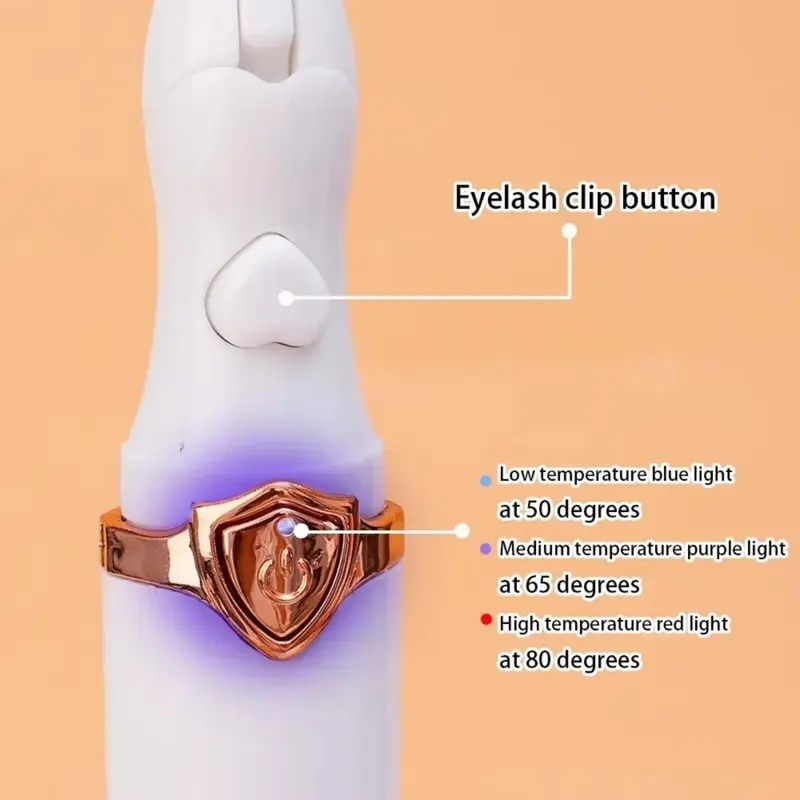 Máy Dụng Cụ Uốn Mi Bằng Điện, Cong Tự Nhiên, Điều Khiển Nhiệt Độ Thông Minh, Tạo Kiểu Và Trang Điểm, Uốn Mi Lâu Dài, Dụng Cụ Uốn Mi 7
