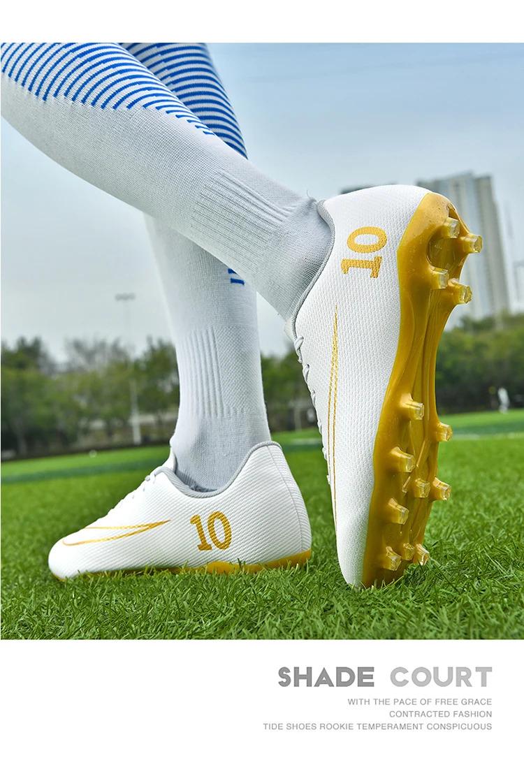 Product Introduction of Professional Men Football Shoes TF/FG Professional Boy Football Field Boots Society Cleats Soccer Shoes Fast Non Slip Sneaker 17