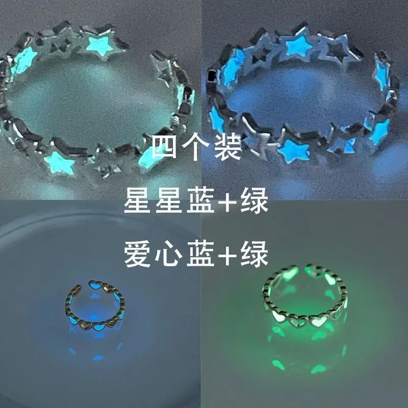 Đeo Ánh Sáng Ban Đêm Sáng Tạo, Thiết Kế Ngôi Sao Phát Sáng, Hình Ngôi Sao Năm Cánh, Vòng Đèn Ngủ Mới, Phụ Kiện Bạn Thân Dopamine, Được Thu Thập Bởi 3920 Người 0