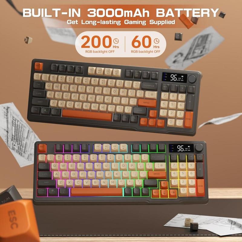 Cod Keyboard Led 【COD】keyboard gaming M96 wireless gaming keyboard, 94-key layout ...