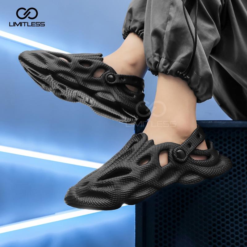Limitless - Sandal Pria DRAGON Slide Eva Sendal Cowok Slop Premium Slip On Keren Terbaru Selop Pria Kekinian Jepit ( Kasual ) sandal  slip  karet 1