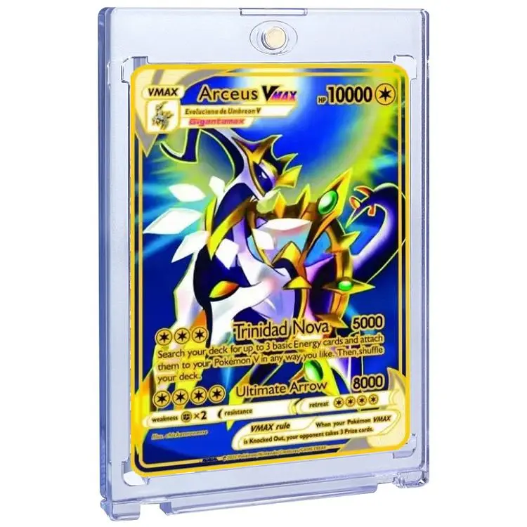 arceus pokemon card vmax Gold Metal [2] Trinity Charge Search your deck for up to 3 basic Energy cards and attach them to your Pokemon V in any way you like Pokemon Card Set - Arceus