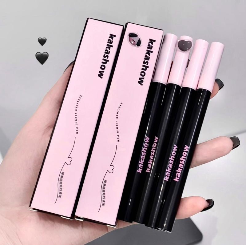 Product Introduction of Kakashow Smooth and Fine Liquid Eyeliner Smooth Waterproof Sweat-Proof Not Smudge Beginner Lower Eyelashes Cheap Lipliner Makeup 11