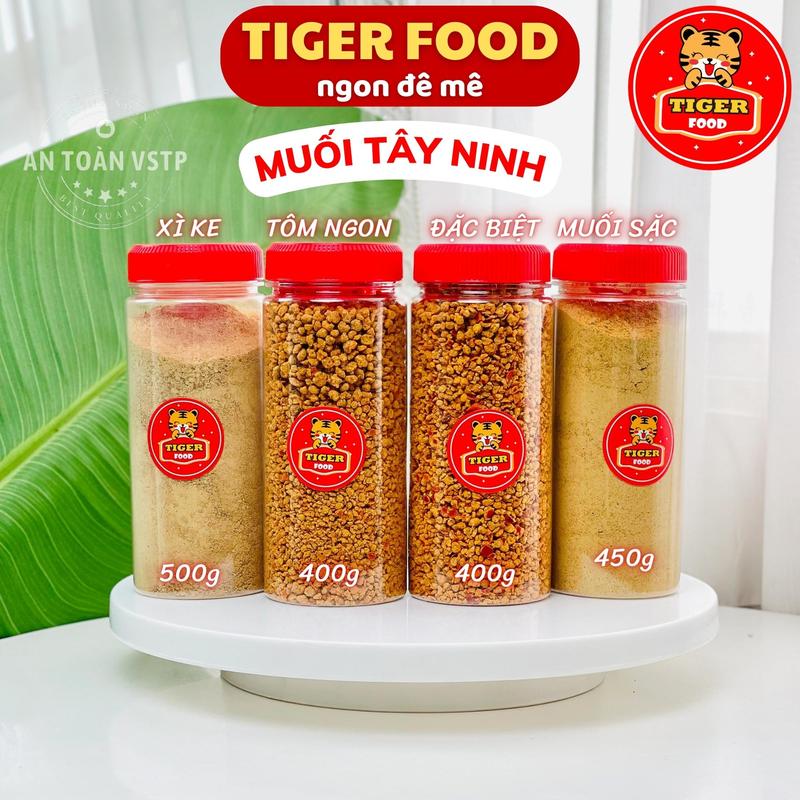 Muối tôm Tây Ninh hũ lớn TIGER FOOD Muối tôm tây ninh đặc biệt loại ngon sử dụng chấm trái cây hoặc ăn bánh tráng Gia Vị Cay