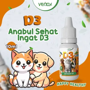 Antisakit D3 Venox Obat Kucing Anjing Vitamin Anti Virus Bakteri Demam