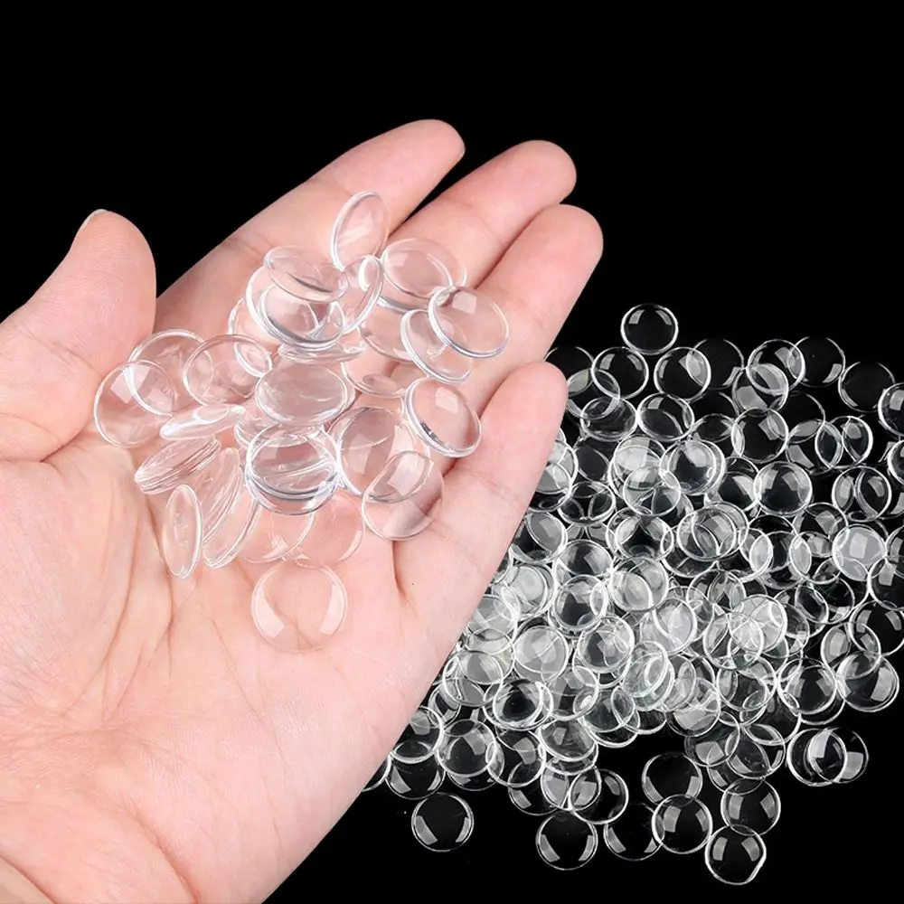 Cầu Mắt Búp Bê Tròn Cabochon, Kính Trong Suốt, Chip Mắt Kính Phẳng Lưng, Mắt Búp Bê Blyth, Miếng Dán Mắt Búp Bê, Mắt Búp Bê Thủy Tinh, 20 Cái