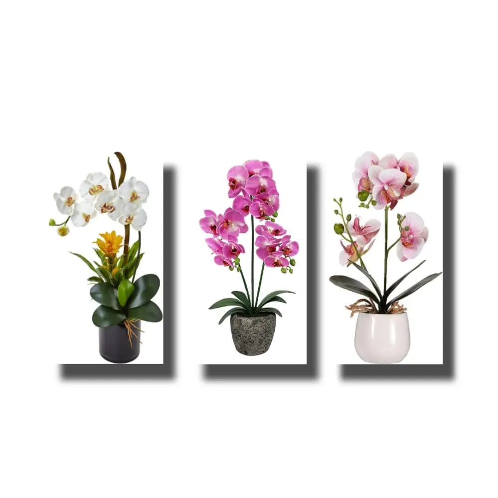 Hiasan Dinding Walldecor Tema Bunga Anggrek Pajangan Kayu Minimalis