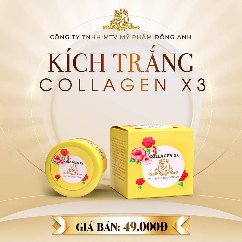  Mỹ Phẩm Đông Anh - Kem kích trắng Collagen X3 