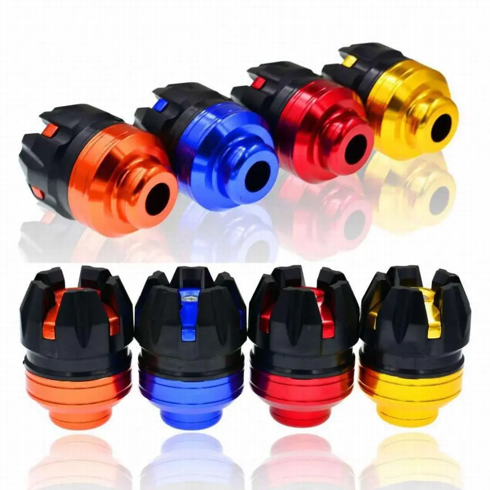 【🔥Promotion🔥】 2PCS CNC Aluminum Front Fork Frame Slider Wheel Motorbike Anti Collision Cup
