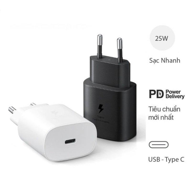 Bộ Sạc Nhanh Dùng Cho Androi PD 25W Bản Cao Cấp Bao Gồm Củ Sạc Và Cáp Sạc. Chân Sạc Type C
