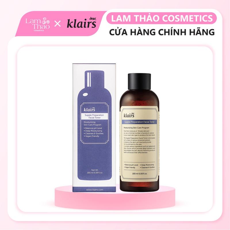 Nước Hoa Hồng Klairs Có Mùi Supple Preparation Facial Toner 180ml Skincare