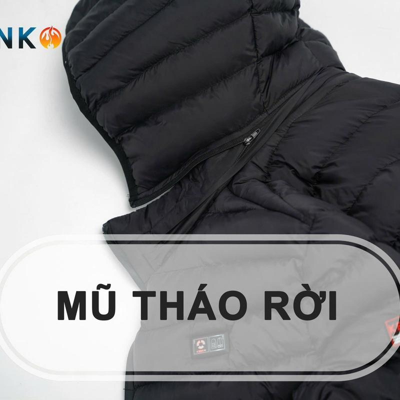 (Hàng chính hãng) Áo sưởi ấm KENKO J08 7 vùng nhiệt, pin 24000mah, sd từ 6-12h. Bảo hành 12 tháng 6