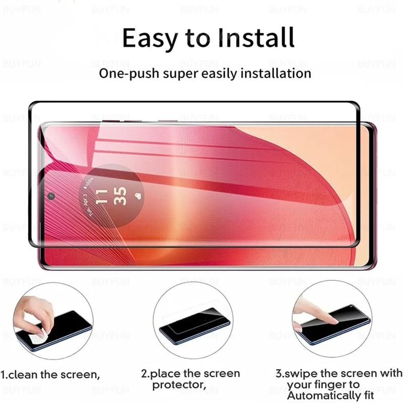 Product Introduction of 3D Curved Tempered Glass For Motorola Edge 50 Fusion 2024 6.7 inches Films Moto Edge50Fusion Edge50 50Fusion Screen Protector 5